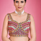 Rajwada Navy Blue Georgette Embellished  Stitched Lehenga Set  For Women