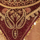 Rajwada Brown Silk Blend Embroidered Stitched Co-Ord Set For Women