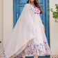 Rajwada Off White Georgette Solid Stitched Anarkali Kurta Set For Women