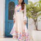 Rajwada Off White Georgette Solid Stitched Anarkali Kurta Set For Women