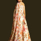 Rajwada Off White Georgette Semi Stiched Lehanga For Women