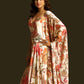 Rajwada Off White Georgette Semi Stiched Lehanga For Women