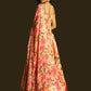 Rajwada Multicolor Georgette Semi Stiched Lehanga For Women