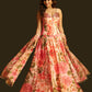 Rajwada Multicolor Georgette Semi Stiched Lehanga For Women
