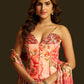 Rajwada Multicolor Georgette Semi Stiched Lehanga For Women