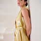 Rajwada Gold Silk Blend Lace Work Top For Women