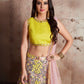 Rajwada Pink And Yellow Art Silk Embroidered Semi-Stitched Lehenga With Unstitched Blouse For Women