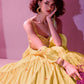 Rajwada Yellow Georgette Embellished Semi Stitched Lehenga With Unstitched Blouse For Women