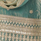 Rajwada Sea Green Silk Blend Embellished Kurta Set For Women