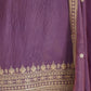 Rajwada Purple Silk Blend Embellished Kurta Set For Women