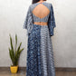 Rajwada Blue Cotton Printed Stitched Co Ord Set For Women