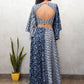 Rajwada Blue Cotton Printed Stitched Co Ord Set For Women