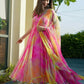 Rajwada Women Multi Color Organza Printed Stitched Gown
