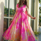 Rajwada Women Multi Color Organza Printed Stitched Gown