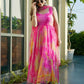 Rajwada Women Multi Color Organza Printed Stitched Gown