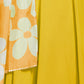 Yellow Faux Georgette Solid Stitched Gown