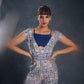 Rajwada Navy Blue Linen Printed Stitched Co-Ord Set For Women