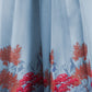 Rajwada Light Blue Linen Printed Stitched Co-Ord Set For Women