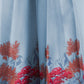 Rajwada Light Blue Linen Printed Stitched Co-Ord Set For Women