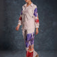 Rajwada Light Pink Linen Printed Co-Ord Set For Women