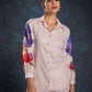 Rajwada Light Pink Linen Printed Stitched Co-Ord Set For Women