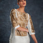 Rajwada White Linen Printed Stitched Co-Ord Set For Women