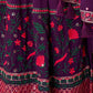 Rajwada Wine Georgette Embroidered Stitched Gown For Women