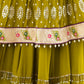 Rajwada Lime Green Georgette Embroidered Kurta Set For Women