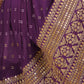 Rajwada Purple Georgette Embroidery Stitched Salwar Suit Set For Women