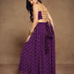 Rajwada Purple Art Silk Embroidered Indo Western Co ord Set For Women