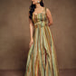 Rajwada Multicolor Silk Blend Printed Indo Western Co ord Set For Women