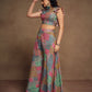 Rajwada Multicolor Cotton Printed  Stitched Indo Western Co ord Set For Women