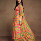 Rajwada Multicolor Silk Blend Printed Indo Western Co ord Set For Women