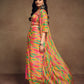Rajwada Multicolor Silk Blend Printed  Stitched Indo Western Co ord Set For Women
