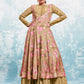 Rajwada Gold Muslin Printed Gown For Women