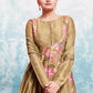 Rajwada Gold Muslin Printed Gown For Women