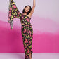 Rajwada Multicolor Silk Blend Printed Stitched Jumpsuit For Women