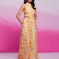 Rajwada Yellow Organza Printed Stitched Jumpsuit For Women