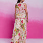 Rajwada Magenta Organza Printed Stitched Co-Ord Set For Women
