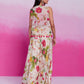 Rajwada Magenta Organza Printed Stitched Co-Ord Set For Women