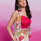 Rajwada Magenta Organza Printed Stitched Co-Ord Set For Women