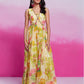 Rajwada Green Organza Printed Stitched Gown For Women