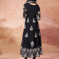 Rajwada Black Georgette Embroidered Stitched Gown For Women