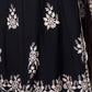 Rajwada Black Georgette Embroidered Stitched Gown For Women