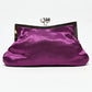 Rajwada Wine Suede Embellished Clutch For Women