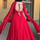 Rajwada Red Silk Blend Embroidered Kurta Set For Women