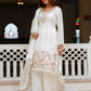 Rajwada White Silk Blend Embroidered Kurta Set For Women