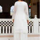 Rajwada White Silk Blend Embroidered Kurta Set For Women