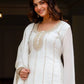 Rajwada White Silk Blend Embroidered Kurta Set For Women