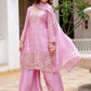 Rajwada Light Pink Silk Blend Embroidered Kurta Set For Women